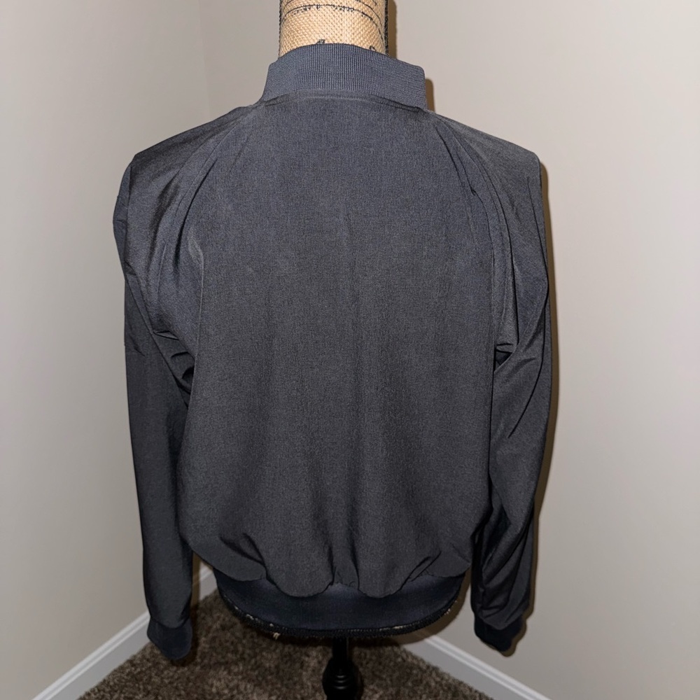 Albion Heather charcoal bomber jacket - Picture 3 of 5